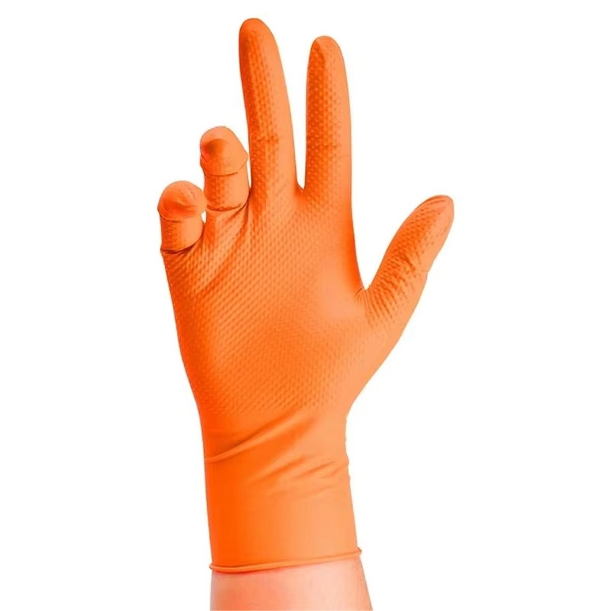 NUOVI guanti in nitrile aranci - Nitrile Mechanic Glove recensione e prezzo