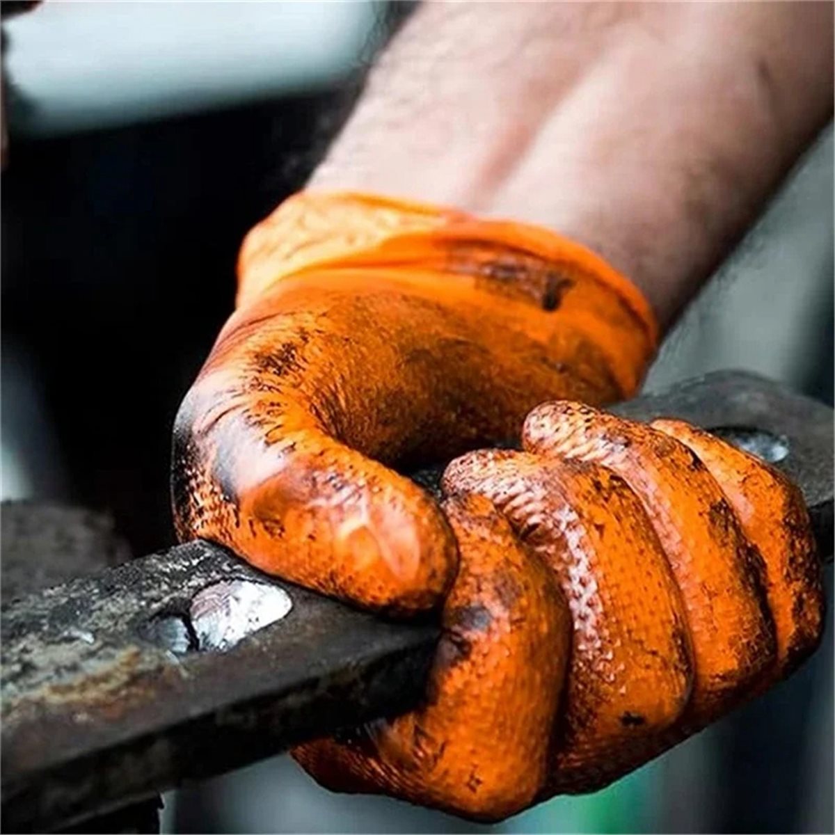 NUOVI guanti in nitrile aranci - Nitrile Mechanic Glove recensione e prezzo