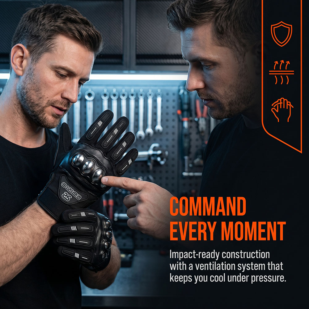 Guanti da Moto MX Traspiranti  - Motorcycle Glove Knuckle recensione e prezzo